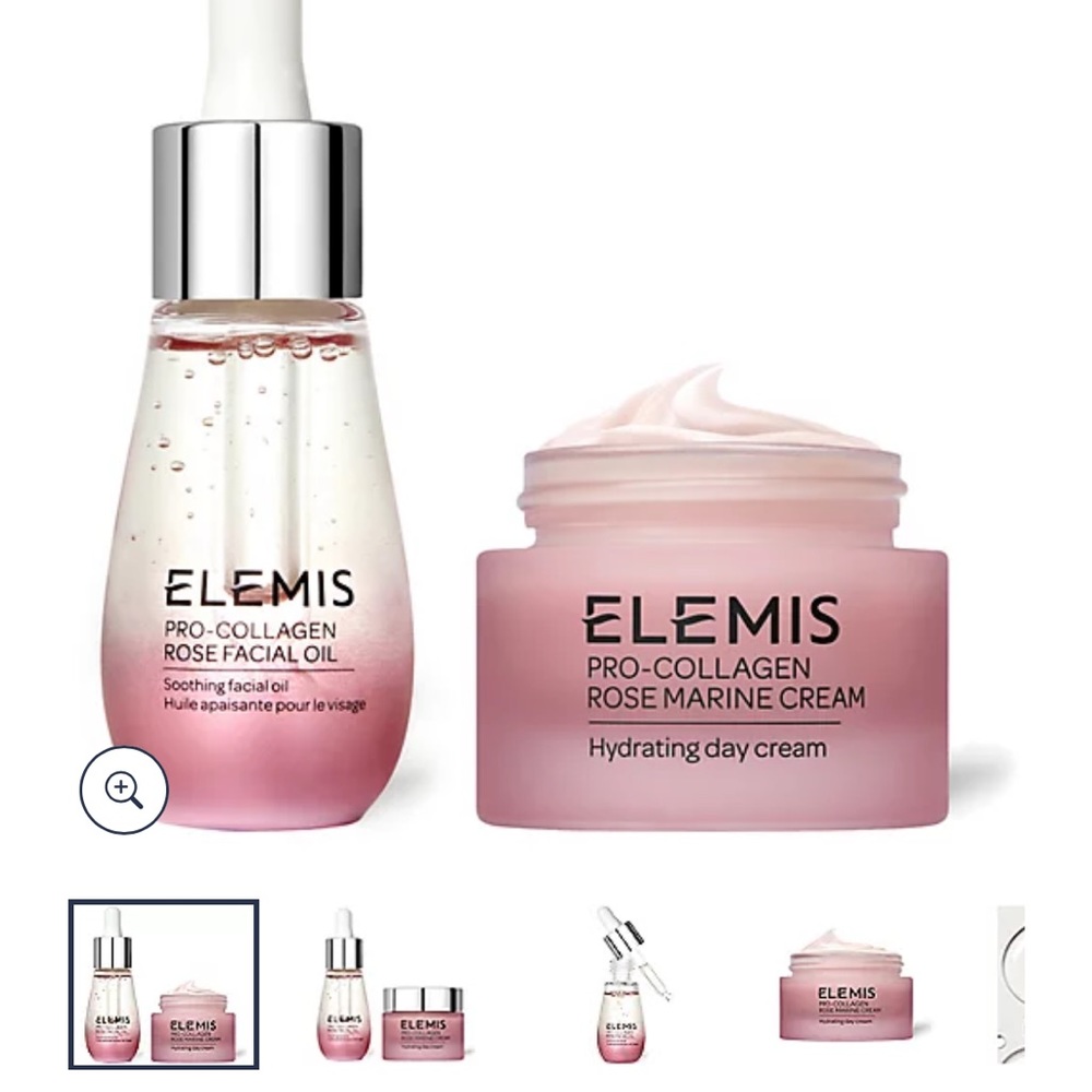 New in box 2 piece Elemis rose marine cream and rose oil